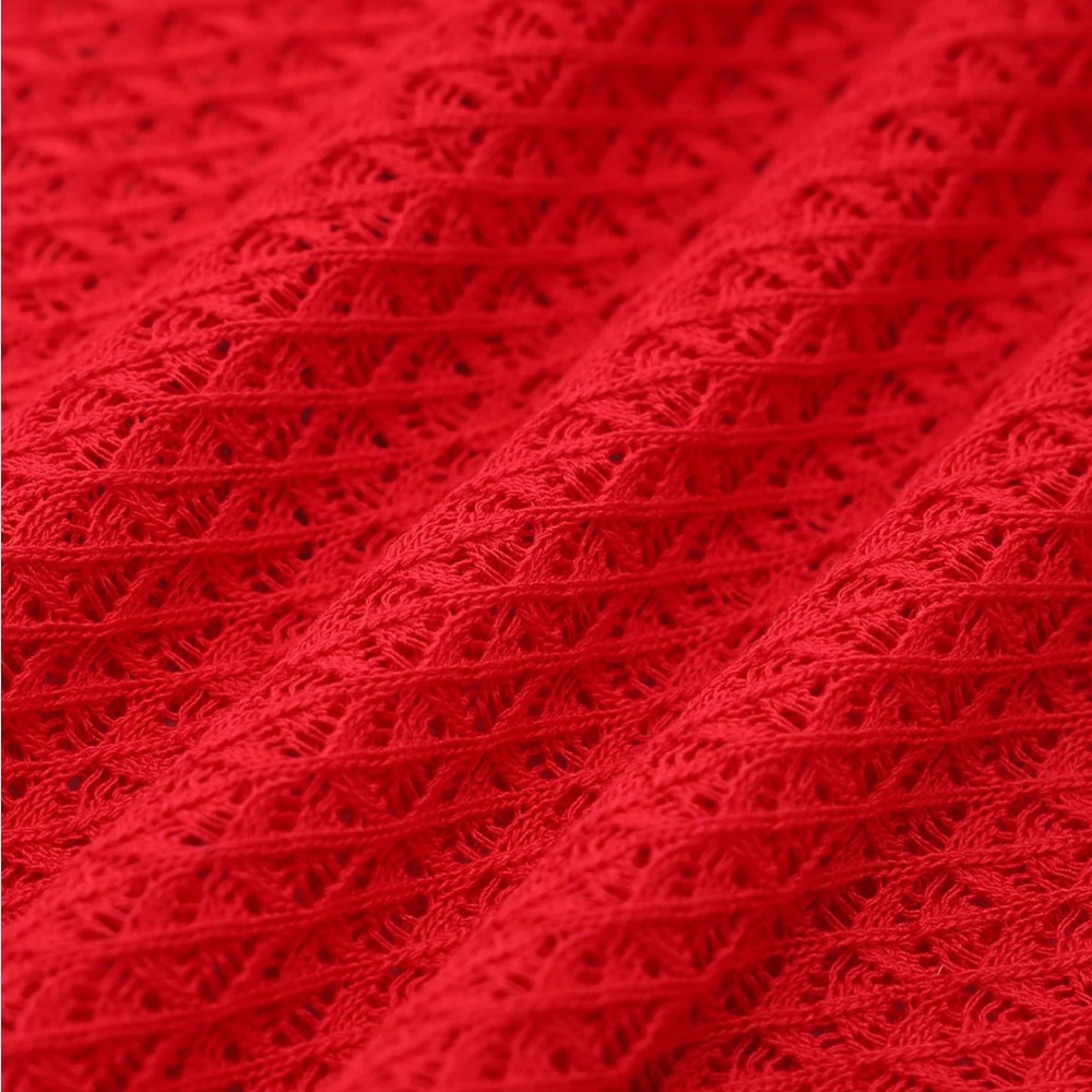 Berlook Red Knit Beach Cover-Up - Picture 8 of 9